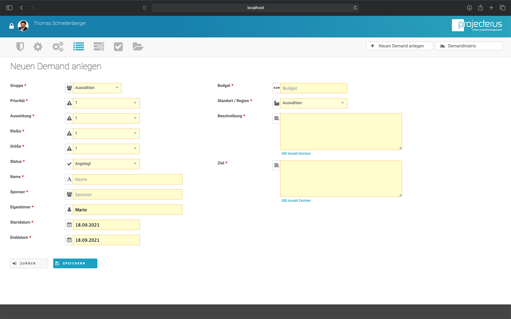 projecterus Demandmanagement